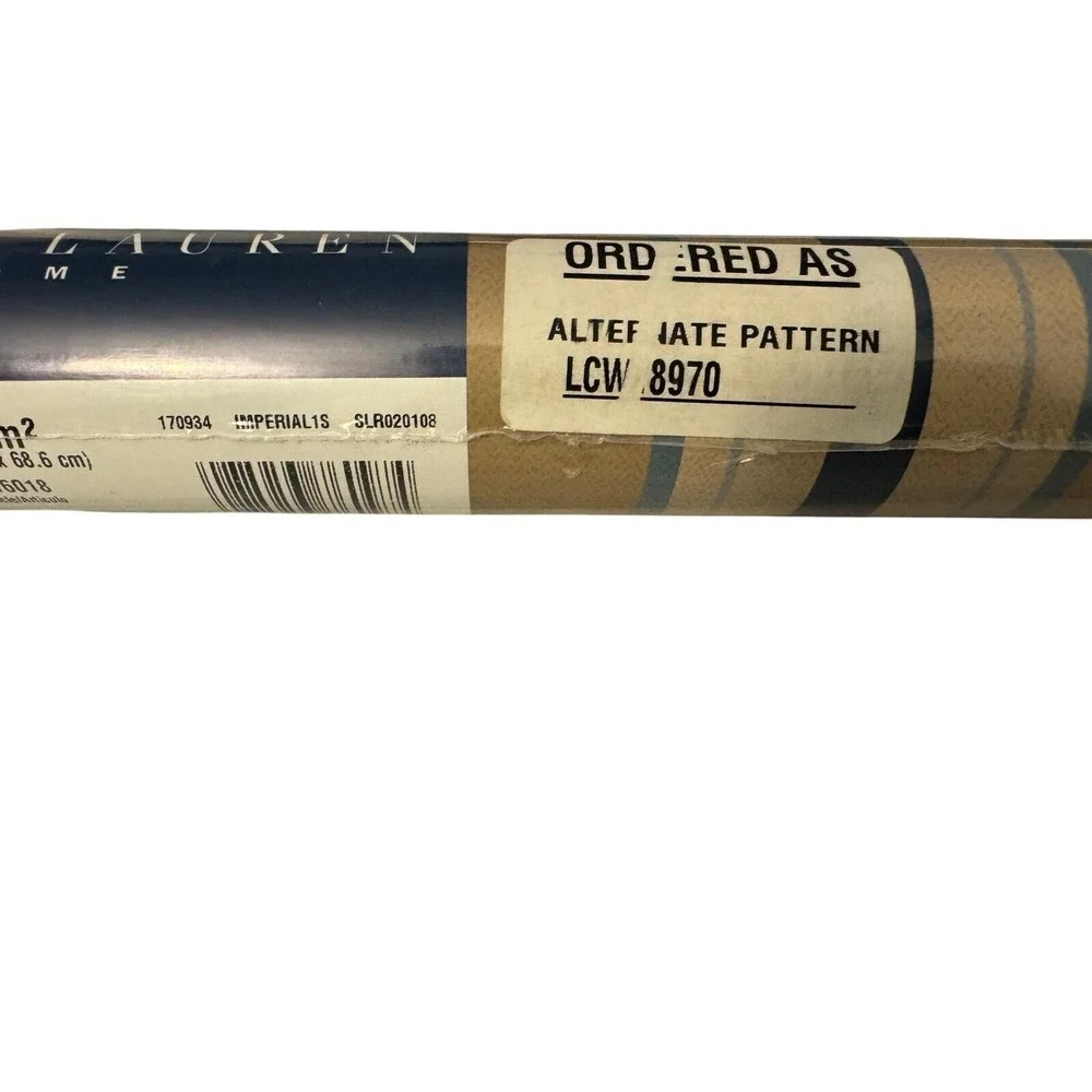Ralph Lauren Home Wallpaper Roll 60.77 Sq Ft Discontinued imperial plaid